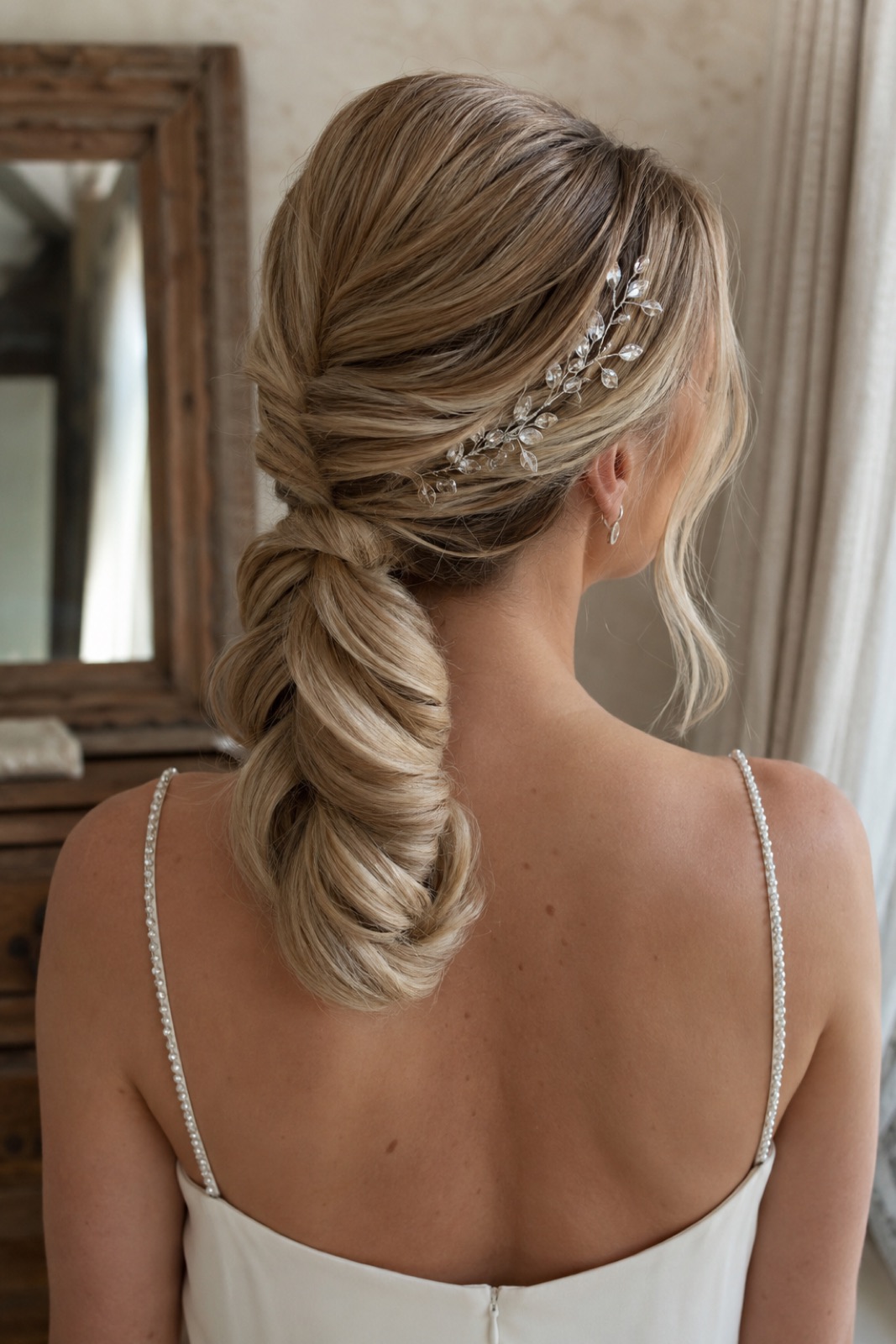 Attache basse blonde