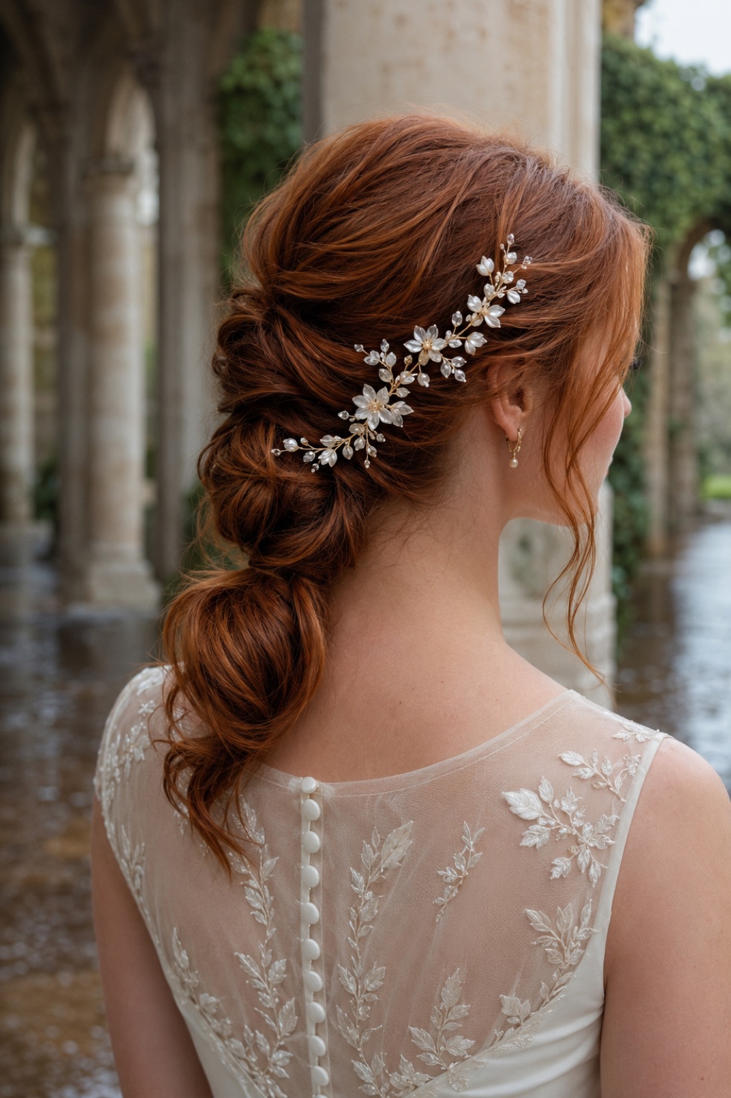 Tresse basse rousse